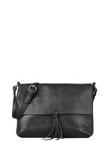 Cross Body Tas Vintage Flora & co Zwart grained F8044