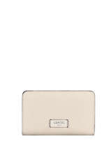 Portefeuille Met Rits Ninon Leder Lancel Wit ninon A11123