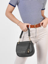 Sac Bandoulire Romy Cuir Mac douglas Noir romy X-vue-porte