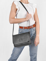 Cross Body Tas Balade Leder Etrier Zwart balade 1327162-vue-porte