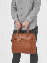Documententas Vintage Jack Worker Burkely Bruin vintage 22-vue-porte