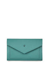 Portefeuille Madras Cuir Etrier Bleu madras EMAD701