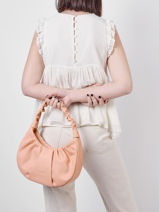 Sac Port� �paule Soft Chou Chou Cuir Lancaster Rose soft chouchou 14-vue-porte