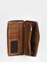 Portefeuille Heritage Cuir Biba Marron heritage LEI3L-vue-porte