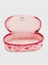Trousse 1 Compartiment Kipling Rose back to school / pbg PBG12908-vue-porte