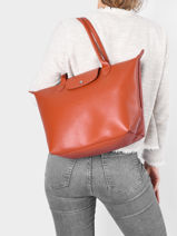 Longchamp Le pliage city Besace Rose-vue-porte