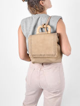 Rugzak Woomen Beige gentiane WGEN06-vue-porte