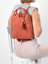 Rugzak Woomen Rood nervure WNER02-vue-porte