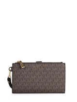 Portefeuille Jetset Logo Leder Michael kors Bruin jet set F1GJ6W4B