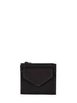 Portemonnee Etincelle Nubuck Leder Etrier Zwart etincelle nubuck EETN810
