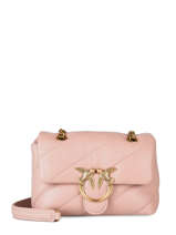 Sac Bandoulière Mini Love Bag Puff Maxi Quilt Cuir Pinko Rose love bag puff 1P22JD