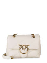 Sac Bandoulire Mini Love Bag Puff Maxi Quilt Cuir Pinko Beige love bag puff 1P22JD