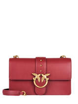 Cross Body Tas Classic Love Bag Icon Simply Leder Pinko Zwart love bag icon 1P22JH