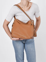 Sac Port paule Tradition Cuir Etrier Marron tradition EHER020L-vue-porte