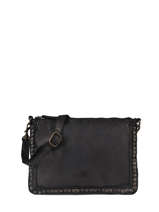 Cross Body Tas Heritage Leder Biba Zwart heritage POR2L