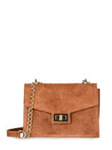 Cross Body Tas Velvet Leder Milano Bruin velvet VE21121