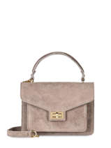 Sac  Main Velvet Cuir Milano Marron velvet VE21061G