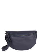 Sac Banane Caviar Cuir Milano Bleu caviar CA21123