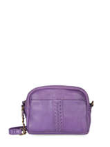 Cross Body Tas Cow Leder Basilic pepper Violet cow - 00BCOW46