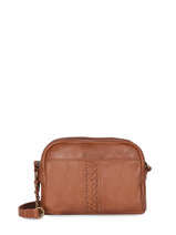 Cross Body Tas Cow Leder Basilic pepper Bruin cow - 00BCOW46