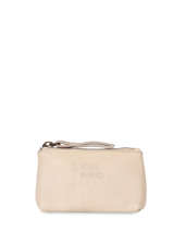 Porte-monnaie Cuir Basilic pepper Beige cow BCOW93