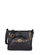 Sac Bandoulire Galaxy Cuir Basilic pepper Noir galaxy BGAX01