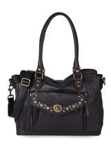 Sac  Main Galaxy Cuir Basilic pepper Noir galaxy BGAX03