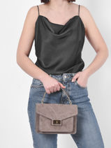 Sac  Main Velvet Cuir Milano Marron velvet VE21061G-vue-porte
