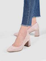 Pumps Uit Leder Tamaris Roze escarpins 22428-28-vue-porte