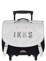 Cartable A Roulettes 2 Compartiments Ikks Argent lucy in the sky 42818