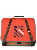 Cartable 2 Compartiments Ikks Orange army 41526