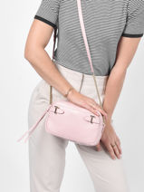 Cross Body Tas Laura Leder Le tanneur Roze laura TLAU1110-vue-porte