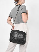 Sac Bandoulire Naina Cuir Pieces Noir naina 17122474-vue-porte