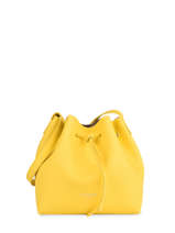 Sac Bandoulire Pur Cuir Lancaster Jaune pur & element city 18