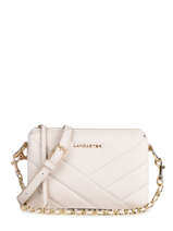Cross Body Tas Soft Matelass Leder Lancaster Wit soft matelasse 23