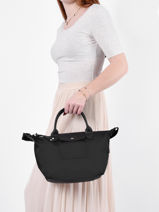 Longchamp Le pliage energy Sac port main Violet-vue-porte