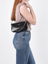 Sac Baguette Suave Cuir Lancaster Rose suave even 14-vue-porte