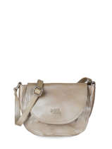 Sac Bandouliere Metallic Cuir Basilic pepper Marron metallic BMET42