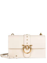 Sac Bandoulire Classic Love Bag Icon Simply Cuir Pinko Beige love bag icon 1P22JH