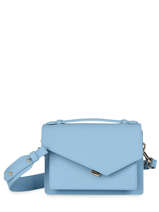 Sac Bandoulire Zo Cuir Lancaster Bleu zoe 10