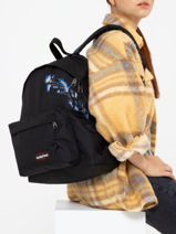 Sac  Dos Eastpak Noir sunbroided K620SUN-vue-porte