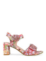 Sandalen met hak heco leder-LAURA VITA