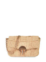 Cross Body Tas Moon Damier Raffia Vanessa bruno Beige moon raphia 68V40533