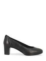 Pumps met lage hak uit leder-TAMARIS