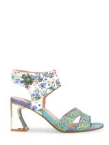 Sandalen met hak jacbo leder-LAURA VITA