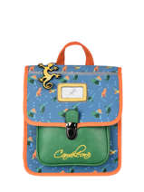 Rugzak 1 Compartiment Cameleon Blauw retro PBRESD30