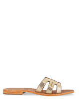 Slippers Hadamia Uit Leder Les tropeziennes Goud accessoires - 0HADAMIA