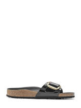 Slippers madrid big buckle uit leder-BIRKENSTOCK