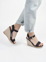 Sandalen met hoge sleehak shiny touches-TOMMY HILFIGER-vue-porte