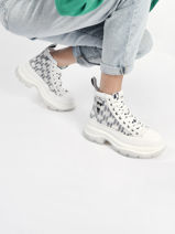 Sneakers met platformzool luna monogram-KARL LAGERFELD-vue-porte